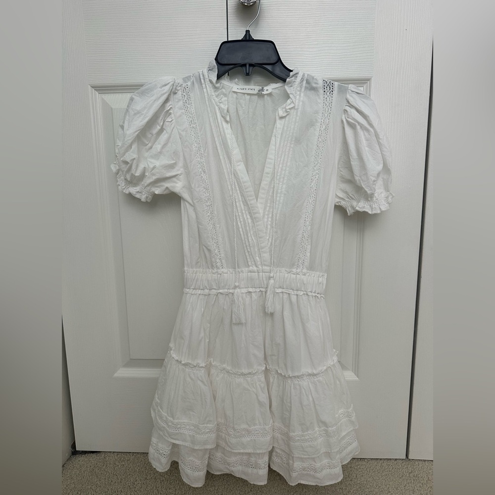 Altar'd State Ruffled White Blouse